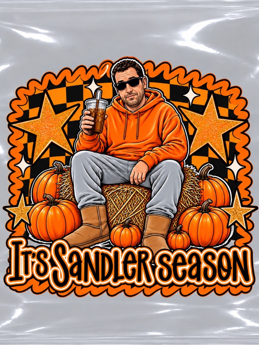 Orange Graphic DTF transfer